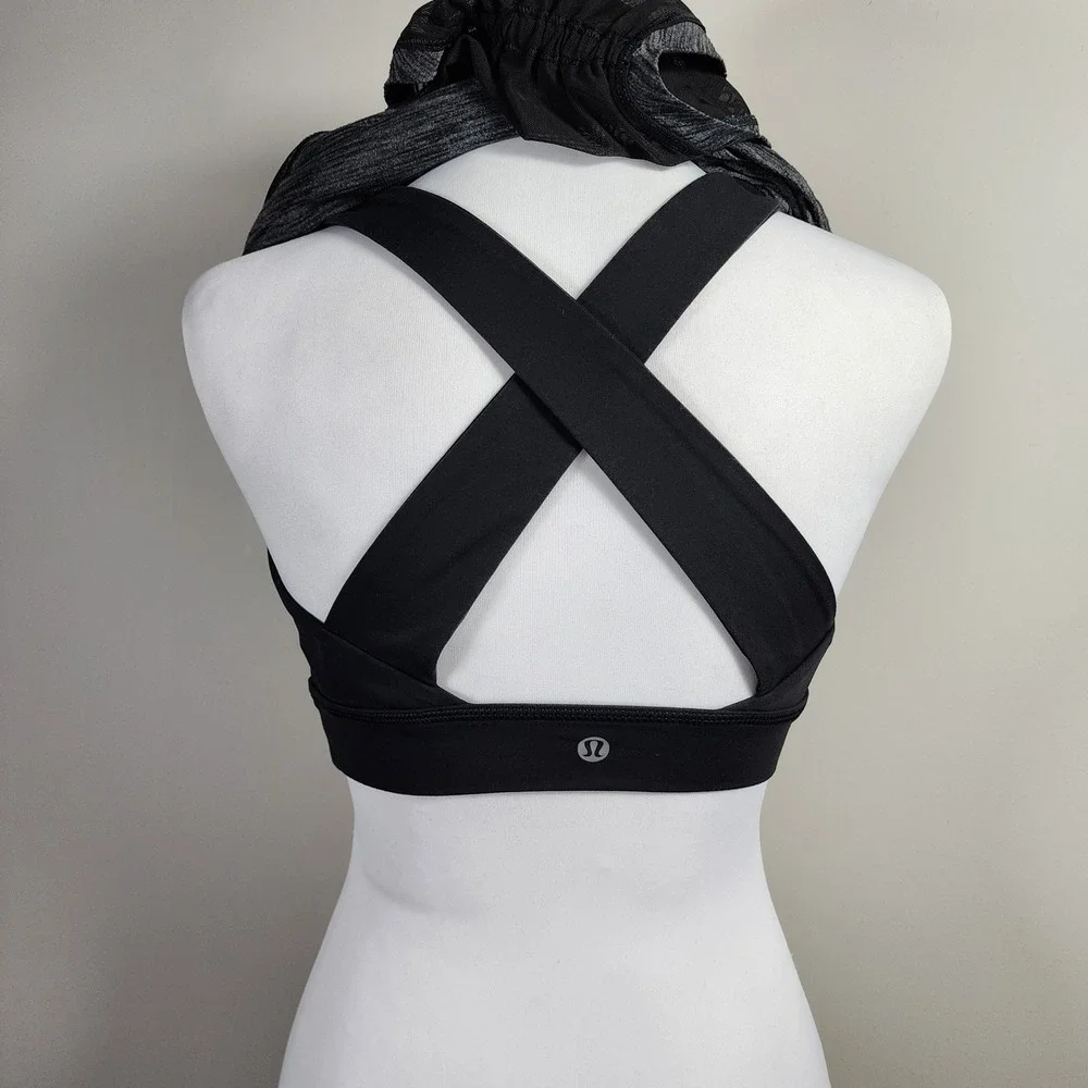 Lululemon Work The Circuit Tank Top Womens 6 Mesh Back Built in Sports Bra Yoga - Picture 6 of 13